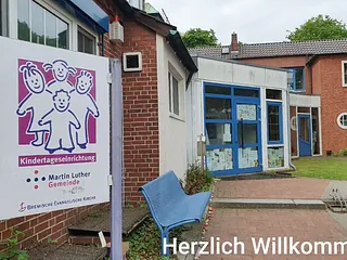 Blick auf den Eingangsbereich der Kita