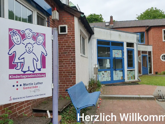 Blick auf den Eingangsbereich der Kita