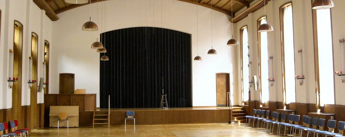 Blick in den Gemeindesaal